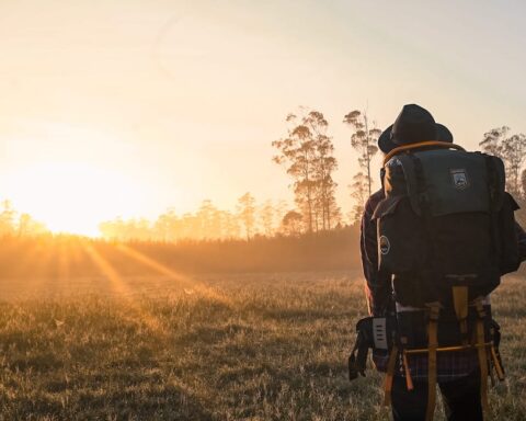 vintage external frame backpack