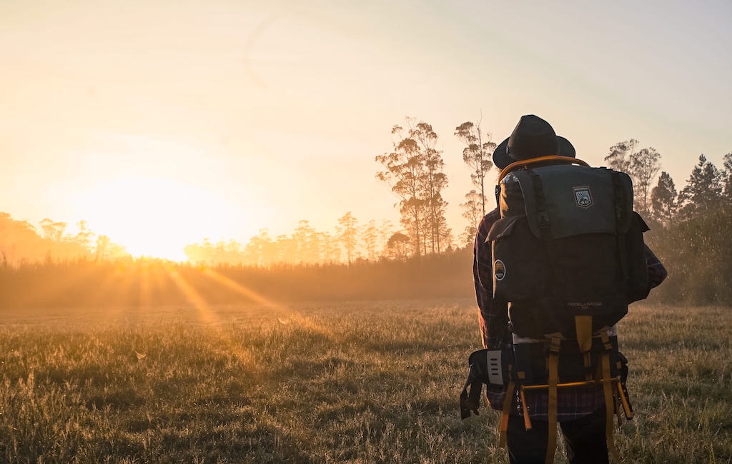 vintage external frame backpack